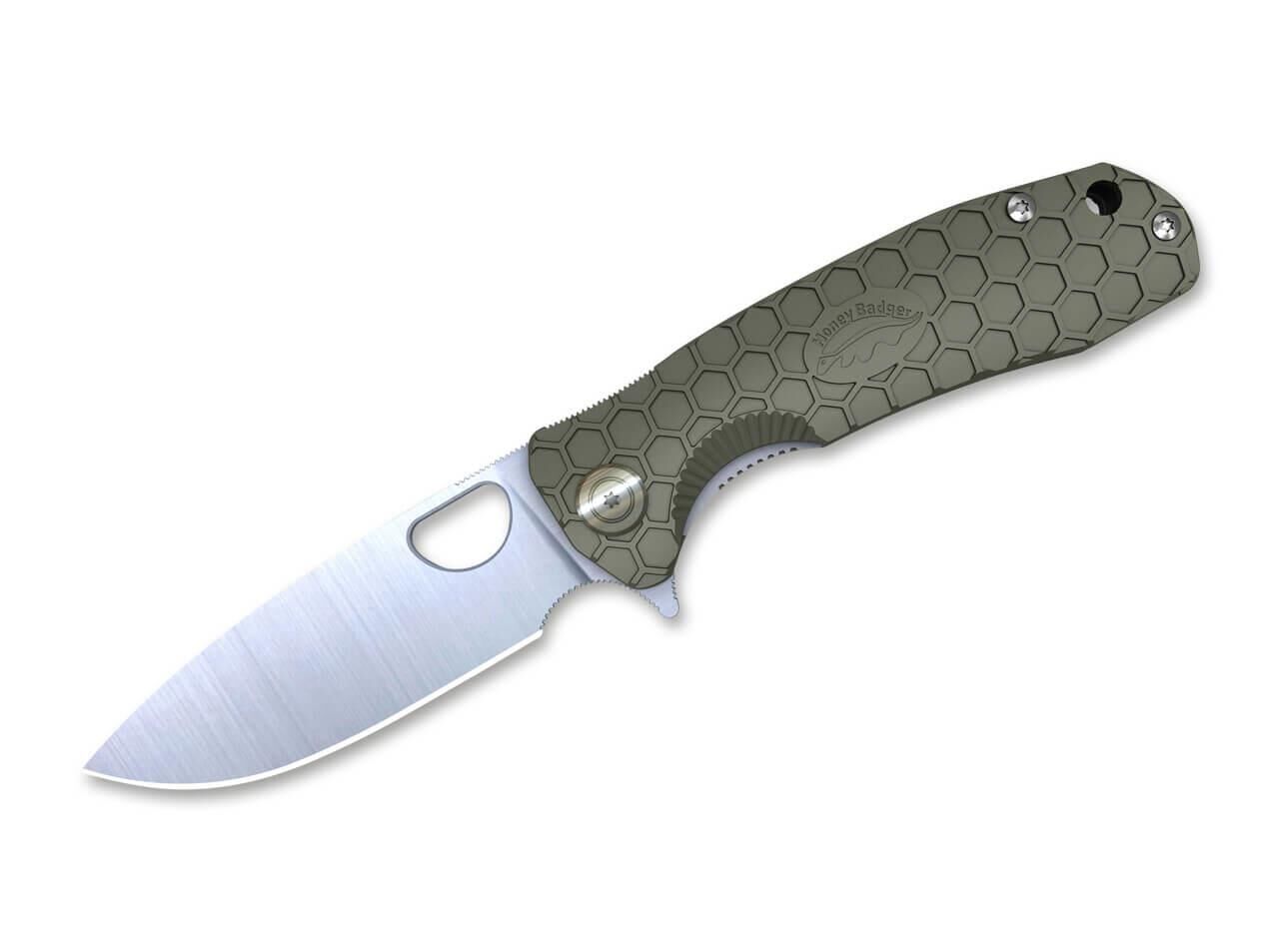 Honey Badger Flipper Large Green Çakı