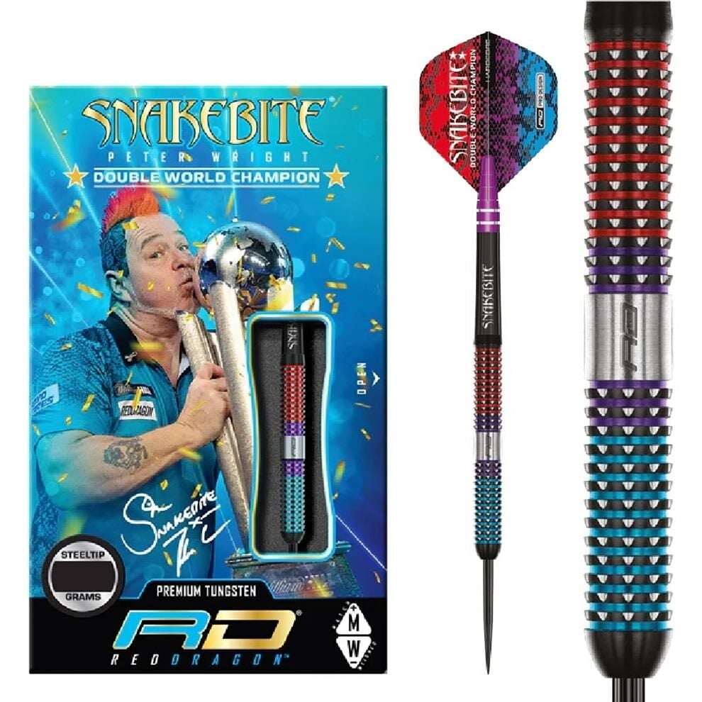 Red Dragon Peter Wright Snakebite Spirit % 90 Tungsten Çelik Uçlu Dart Oku