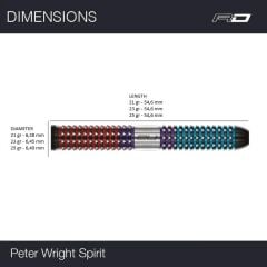 Red Dragon Peter Wright Snakebite Spirit % 90 Tungsten Çelik Uçlu Dart Oku