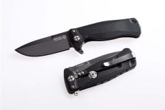 Lionsteel SR22 Aluminium Black black blade Çakı