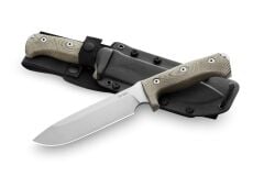 Lionsteel M7 Satin Blade Green Canvas Bıçak