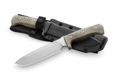 Lionsteel M7 Satin Blade Green Canvas Bıçak