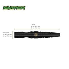 Winmau Sniper Black %90 Tungsten Çelik Uçlu Dart Oku
