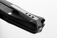 Lionsteel MT01A BS Myto Stone Washed M390 Blade, Black Aluminium Handle Çakı