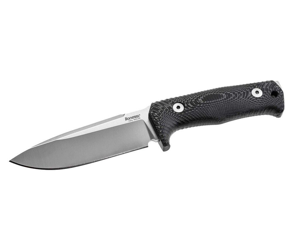 Lionsteel T5 Satin-finished blade Black micarta Bıçak