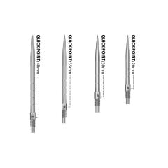 Harrows Micro Ridge Quick Points (QP) Silver