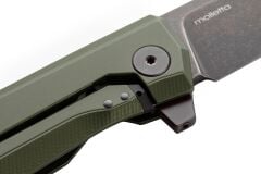 Lionsteel MT01A GB Myto Old Black M390 Blade, Green Aluminium Handle Çakı