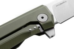 Lionsteel MT01A GS Myto Stone Washed M390 Blade, Green Aluminium Handle Çakı