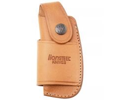 Lionsteel Yatay/Dikey Çoklu Taşıma Deri Kemer Kılıfı - Açık Kahverengi