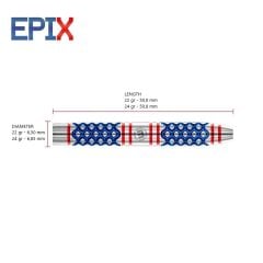 Winmau Epix %90 Tungsten Çelik Uçlu Dart Oku