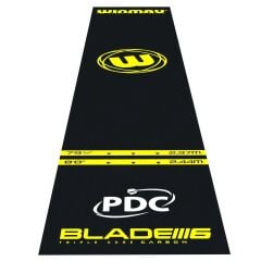 Winmau Pro Zone Essential PVC Black Dart Matı