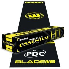 Winmau Pro Zone Essential PVC Black Dart Matı