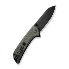Sencut Fritch Micarta Dark Green Black Blade Çakı