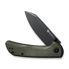 Sencut Fritch Micarta Dark Green Black Blade Çakı