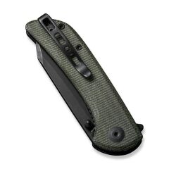 Sencut Fritch Micarta Dark Green Black Blade Çakı
