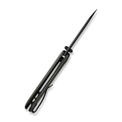 Sencut Fritch Micarta Dark Green Black Blade Çakı