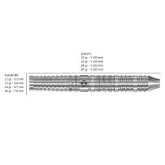 Harrows NX90 Parallel %90 Tungsten Dart Oku