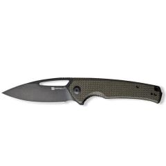 Sencut Mims Micarta Dark Green Black Blade Çakı