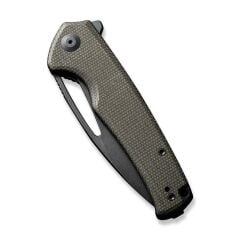 Sencut Mims Micarta Dark Green Black Blade Çakı