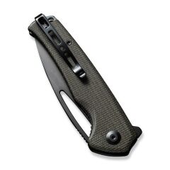 Sencut Mims Micarta Dark Green Black Blade Çakı