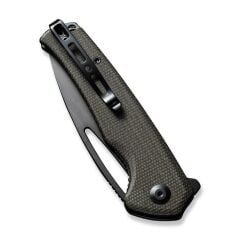 Sencut Mims Micarta Dark Green Black Blade Çakı
