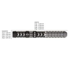 Harrows Chizzy Series 4 Quick Point %90 Tungsten Dart Oku
