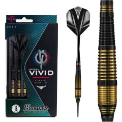 Harrows Vivid Brass Soft Tip Darts Siyah - 18