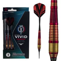 Harrows Vivid Brass Soft Tip Darts Kırmızı - 18