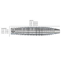 Harrows NX90 Bomb %90 Tungsten Dart Oku