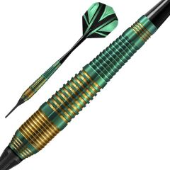 Harrows Vivid Brass Soft Tip Darts Yeşil - 18