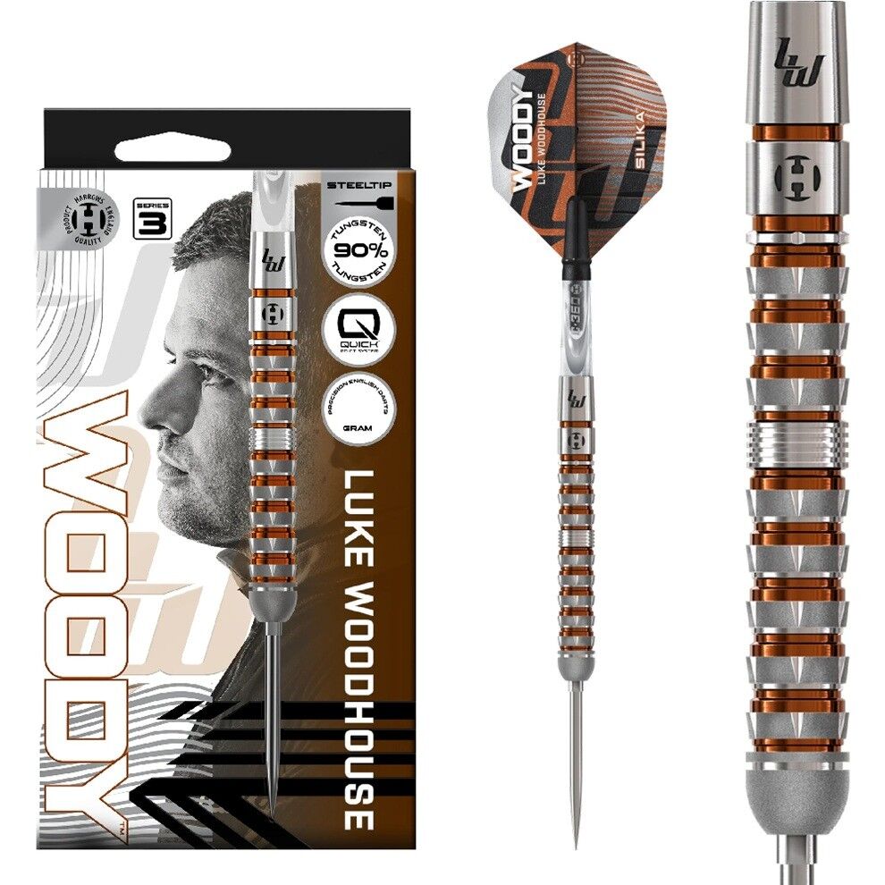 Harrows Luke Woodhouse Series 3 Quick Point %90 Tungsten Dart Oku