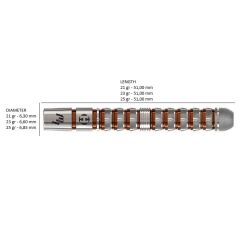 Harrows Luke Woodhouse Series 3 Quick Point %90 Tungsten Dart Oku