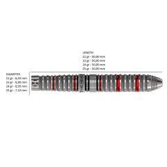 Harrows Damon Heta Series 4 Quick Point %90 Tungsten Dart Oku