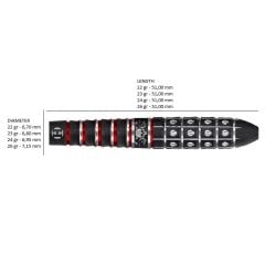 Harrows Ryan Searle Series 3 Quick Point %90 Tungsten Dart Oku