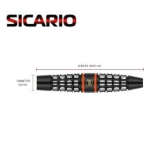 Winmau Sicario Onyx %90 Tungsten 21gr Çelik Uçlu Dart Oku