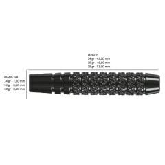 Harrows Black Arrow Knurled Soft Tip Darts