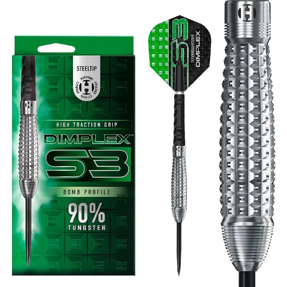 Harrows Dimplex S3 Bomb Profile %90 Tungsten Dart Oku