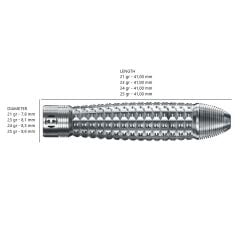 Harrows Dimplex S3 Bomb Profile %90 Tungsten Dart Oku