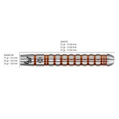 Harrows Luke Woodhouse Series 2 %90 Tungsten Dart Oku