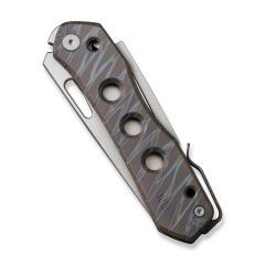 We Knife Vision R Titanium Tiger Stripe Pattern Flamed Çakı