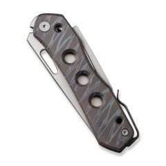 We Knife Vision R Titanium Tiger Stripe Pattern Flamed Çakı