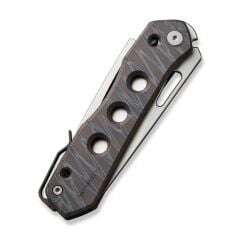 We Knife Vision R Titanium Tiger Stripe Pattern Flamed Çakı