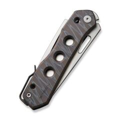 We Knife Vision R Titanium Tiger Stripe Pattern Flamed Çakı