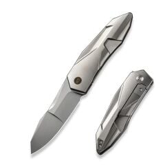 We Knife Solid Titanium Grey Bead Blasted Çakı