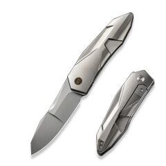 We Knife Solid Titanium Grey Bead Blasted Çakı