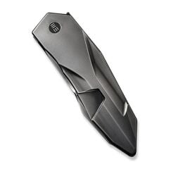 We Knife Solid Titanium Black Bead Blasted Çakı