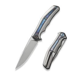 We Knife Zonda Titanium Grey Twill CF Flamed Çakı