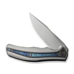 We Knife Zonda Titanium Grey Twill CF Flamed Çakı