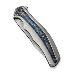 We Knife Zonda Titanium Grey Twill CF Flamed Çakı