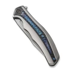 We Knife Zonda Titanium Grey Twill CF Flamed Çakı